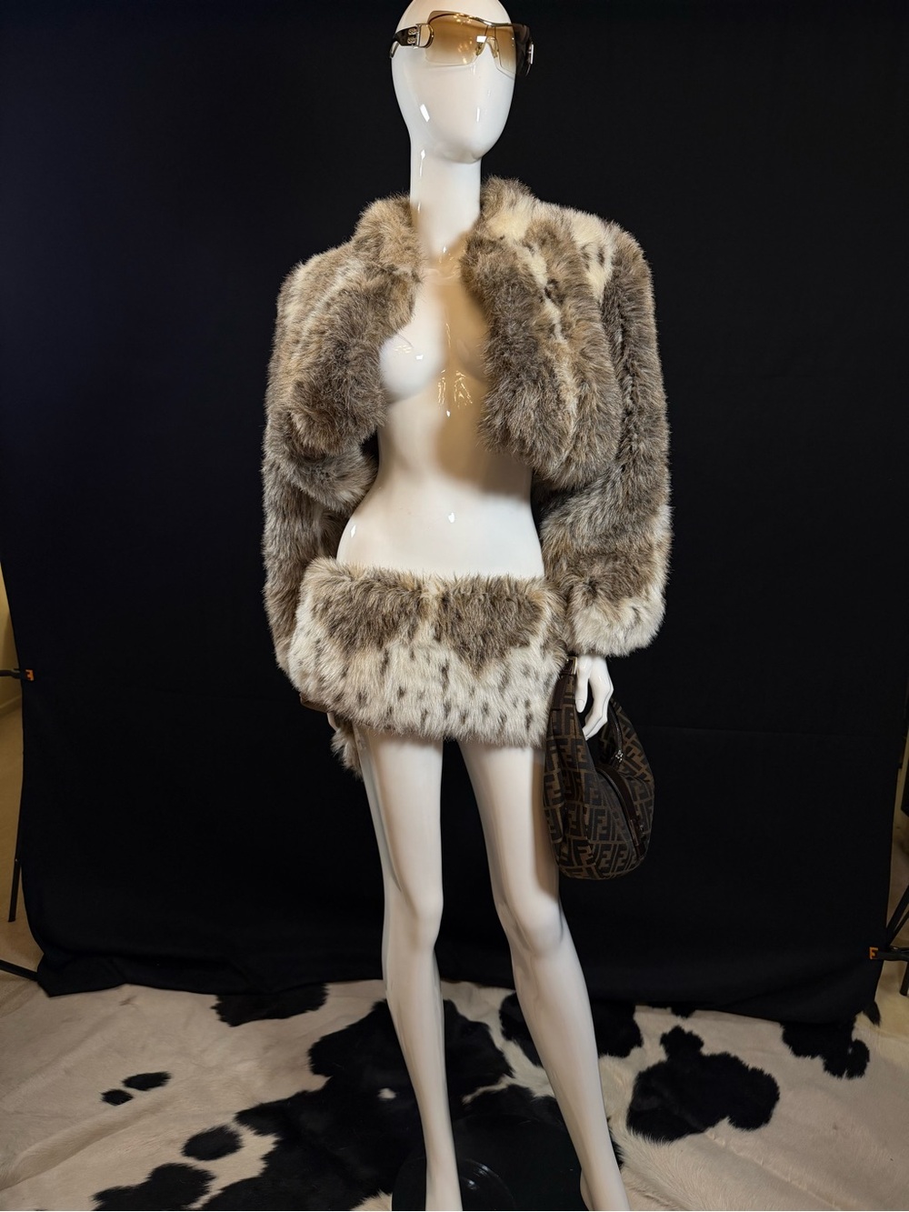 Faux fur two piece made by me